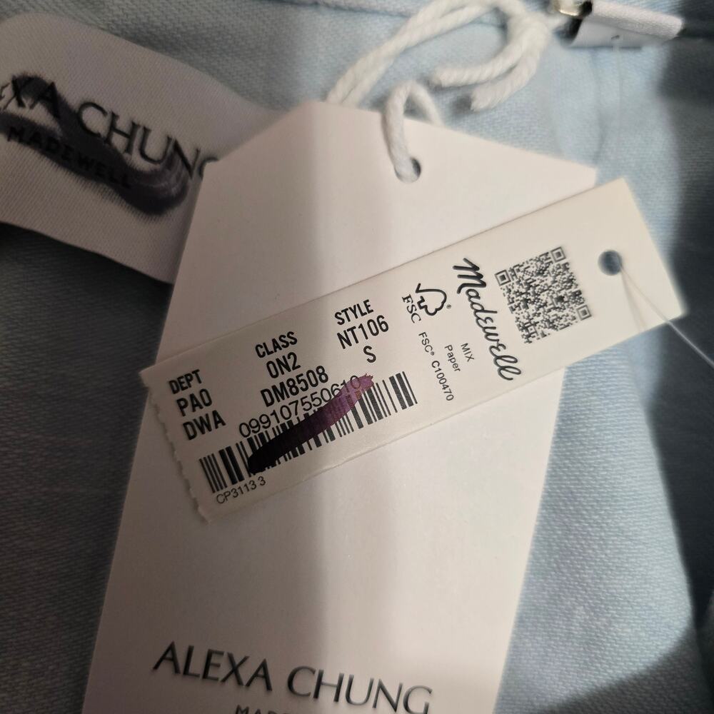 Madewell Alexa Chung for Madewell Oversized Denim Shirt in Dunklin Wash Small - Picture 5 of 5